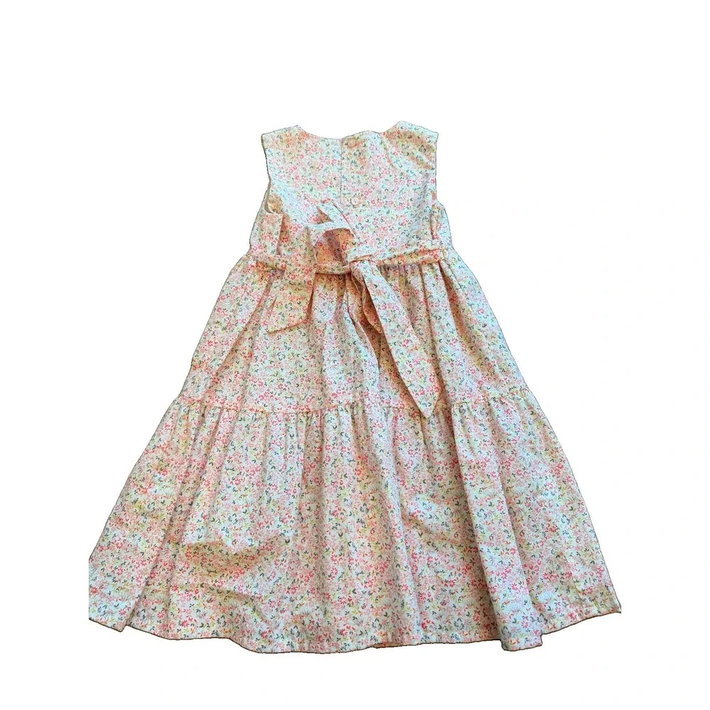 Edgehill Collection Pink Tierd Flower Dress Girls Size 3t